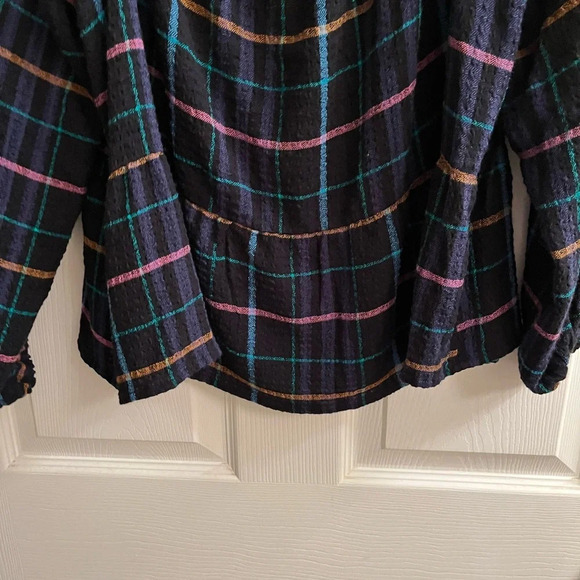 LOFT~NAVY/ MULTI~ BLOUSE~ - Picture 6 of 8